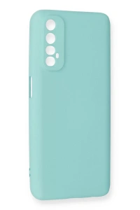 Realme 7 Kılıf Nano içi Kadife Silikon - Turkuaz