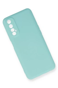 Realme 7 Kılıf Nano içi Kadife Silikon - Turkuaz