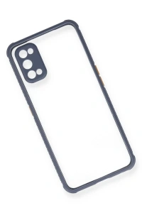 Realme 7 Pro Kılıf Miami Şeffaf Silikon - Gri