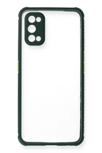 Realme 7 Pro Kılıf Miami Şeffaf Silikon - Koyu Yeşil