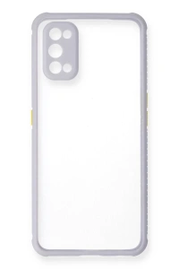 Realme 7 Pro Kılıf Miami Şeffaf Silikon - Lila