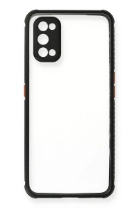 Realme 7 Pro Kılıf Miami Şeffaf Silikon - Siyah