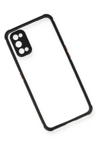 Realme 7 Pro Kılıf Miami Şeffaf Silikon - Siyah