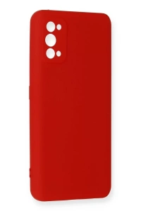 Realme 7 Pro Kılıf Nano içi Kadife Silikon - Kırmızı