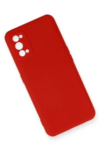Realme 7 Pro Kılıf Nano içi Kadife Silikon - Kırmızı