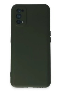 Realme 7 Pro Kılıf Nano içi Kadife Silikon - Koyu Yeşil