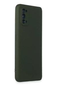 Realme 7 Pro Kılıf Nano içi Kadife Silikon - Koyu Yeşil