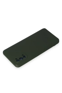 Realme 7 Pro Kılıf Nano içi Kadife Silikon - Koyu Yeşil