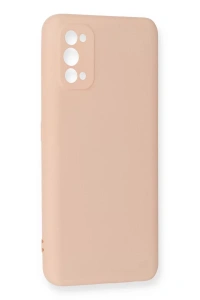 Realme 7 Pro Kılıf Nano içi Kadife Silikon - Pudra