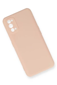 Realme 7 Pro Kılıf Nano içi Kadife Silikon - Pudra