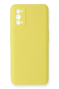 Realme 7 Pro Kılıf Nano içi Kadife Silikon - Sarı