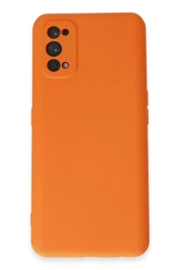 Realme 7 Pro Kılıf Nano içi Kadife Silikon - Turuncu
