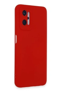 Realme 9i 4G Kılıf Nano içi Kadife Silikon - Kırmızı