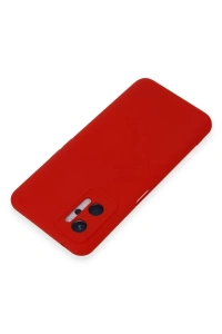 Realme 9i 4G Kılıf Nano içi Kadife Silikon - Kırmızı