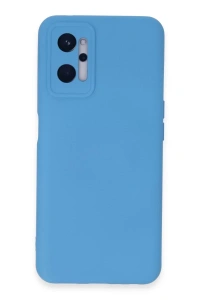 Realme 9i 4G Kılıf Nano içi Kadife Silikon - Mavi