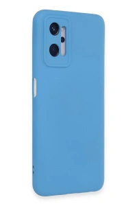 Realme 9i 4G Kılıf Nano içi Kadife Silikon - Mavi