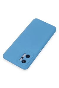 Realme 9i 4G Kılıf Nano içi Kadife Silikon - Mavi