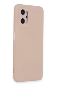 Realme 9i 4G Kılıf Nano içi Kadife Silikon - Pudra