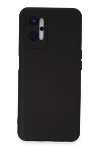 Realme 9i 4G Kılıf Nano içi Kadife Silikon - Siyah