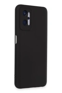 Realme 9i 4G Kılıf Nano içi Kadife Silikon - Siyah