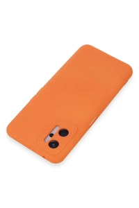 Realme 9i 4G Kılıf Nano içi Kadife Silikon - Turuncu