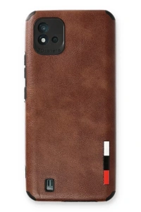 Realme C11 2021 Kılıf Loop Deri Silikon - Kahverengi