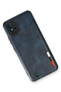 Realme C11 2021 Kılıf Loop Deri Silikon - Lacivert