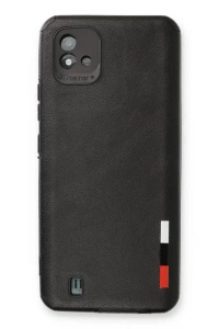 Realme C11 2021 Kılıf Loop Deri Silikon - Siyah