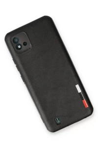 Realme C11 2021 Kılıf Loop Deri Silikon - Siyah