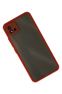Realme C11 2021 Kılıf Montreal Silikon Kapak - Kırmızı