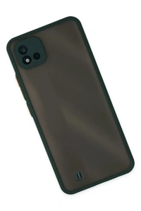 Realme C11 2021 Kılıf Montreal Silikon Kapak - Yeşil