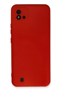 Realme C11 2021 Kılıf Nano içi Kadife Silikon - Kırmızı