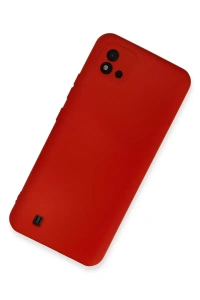 Realme C11 2021 Kılıf Nano içi Kadife Silikon - Kırmızı