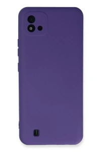 Realme C11 2021 Kılıf Nano içi Kadife Silikon - Mor