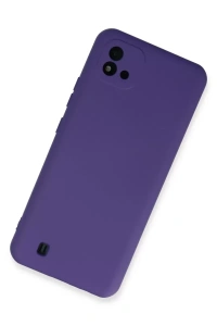 Realme C11 2021 Kılıf Nano içi Kadife Silikon - Mor