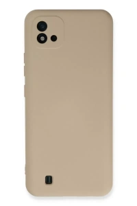 Realme C11 2021 Kılıf Nano içi Kadife Silikon - Pudra