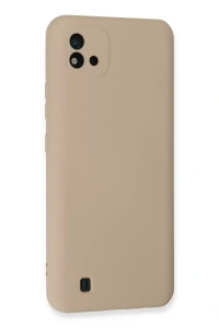 Realme C11 2021 Kılıf Nano içi Kadife Silikon - Pudra
