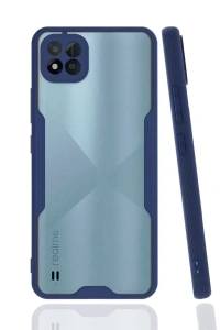 Realme C11 2021 Kılıf Platin Silikon - Lacivert