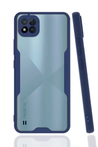 Realme C11 2021 Kılıf Platin Silikon - Lacivert
