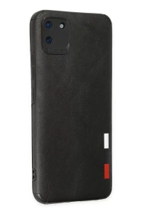 Realme C11 Kılıf Loop Deri Silikon - Siyah