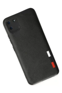 Realme C11 Kılıf Loop Deri Silikon - Siyah