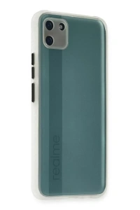 Realme C11 Kılıf Miami Şeffaf Silikon - Şeffaf