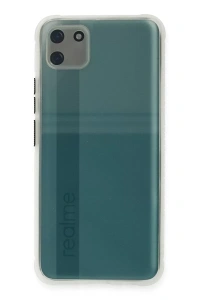 Realme C11 Kılıf Miami Şeffaf Silikon - Şeffaf