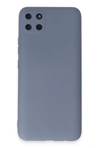 Realme C11 Kılıf Nano içi Kadife Silikon - Gri