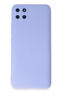Realme C11 Kılıf Nano içi Kadife Silikon - Lila