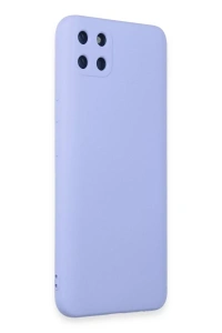 Realme C11 Kılıf Nano içi Kadife Silikon - Lila