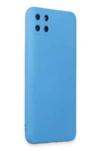 Realme C11 Kılıf Nano içi Kadife Silikon - Mavi