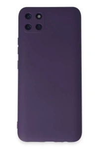 Realme C11 Kılıf Nano içi Kadife Silikon - Mor