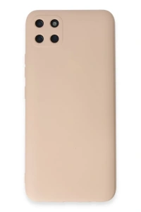 Realme C11 Kılıf Nano içi Kadife Silikon - Pudra