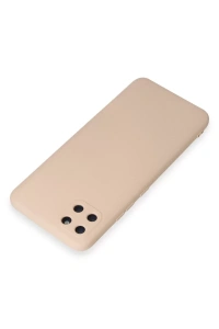Realme C11 Kılıf Nano içi Kadife Silikon - Pudra